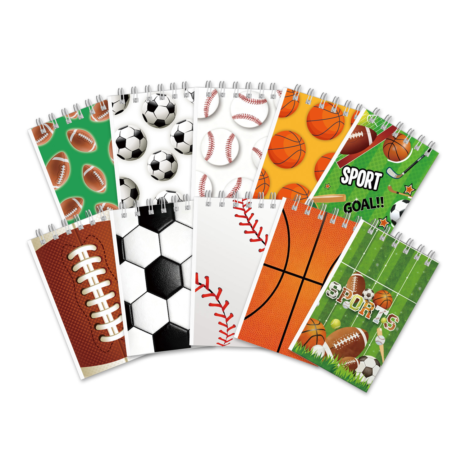 Basketball Arcade Game - Mini carnet de notes spirale multi-sports