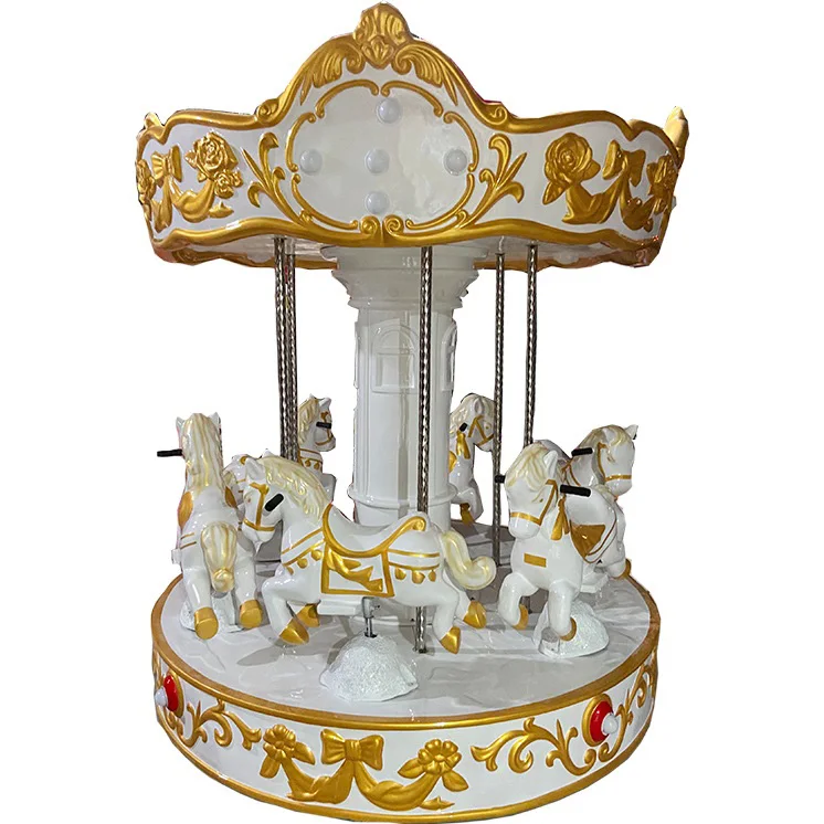 Coin Operated Kiddie Ride - Carrousel de style conte de fées