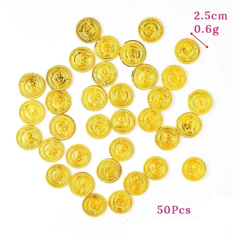 Arcade Game Coin - Pièces d'or de Pirate en plastique,