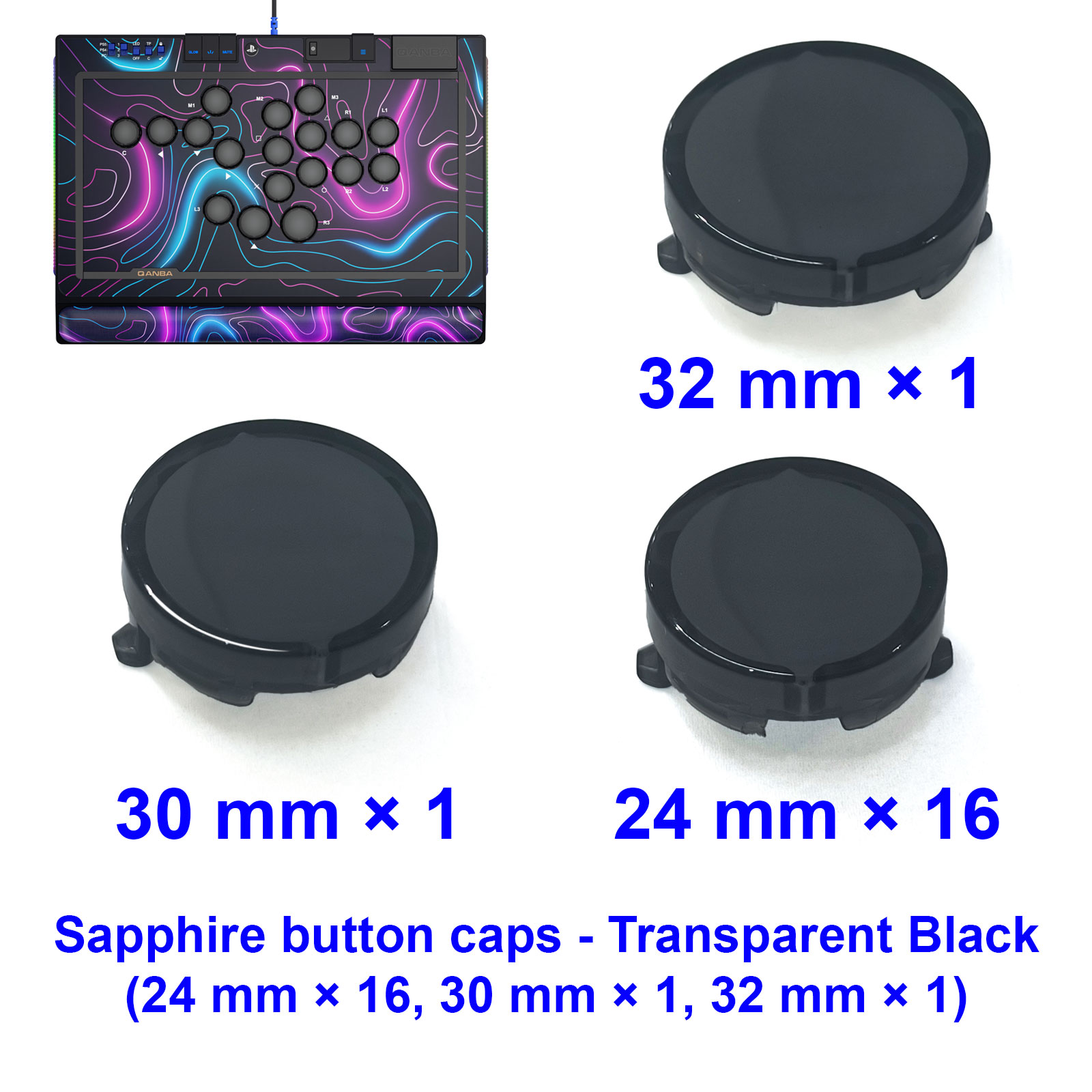 Capuchons de boutons QANBA SAP - Joystick Arcade Parts avis et prix